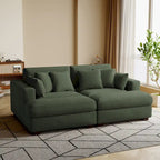 Navaeh Corduroy Modulares Sektionssofa Große Couch mit Schlaffunktion und Récamiere