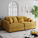 Navaeh Corduroy Modulares Sektionssofa Große Couch mit Schlaffunktion und Récamiere