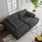 Navaeh Corduroy Modulares Sektionssofa Große Couch mit Schlaffunktion und Récamiere