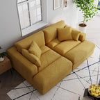 Navaeh Corduroy Modulares Sektionssofa Große Couch mit Schlaffunktion und Récamiere