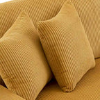 Navaeh Corduroy Modulares Sektionssofa Große Couch mit Schlaffunktion und Récamiere