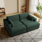 Navaeh Corduroy Modulares Sektionssofa Große Couch mit Schlaffunktion und Récamiere