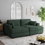 Navaeh Corduroy Modulares Sektionssofa Große Couch mit Schlaffunktion und Récamiere