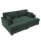 Navaeh Corduroy Modulares Sektionssofa Große Couch mit Schlaffunktion und Récamiere