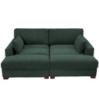 Navaeh Corduroy Modulares Sektionssofa Große Couch mit Schlaffunktion und Récamiere