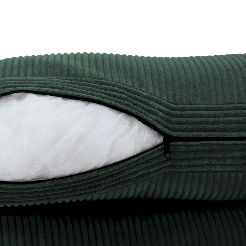 Navaeh Corduroy Modulares Sektionssofa Große Couch mit Schlaffunktion und Récamiere