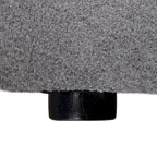 U-förmiges Sektionalsofa aus Leinen mit Polsterung, mehreren Kissen, modulares Sofa