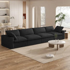 160 Modernes Leinenpolsterung 4-teiliges Ecksofa Minimalismus Commix Daunengefüllte modulare Sofas