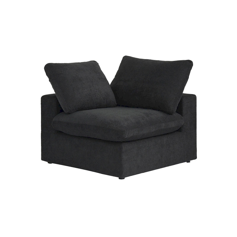 160 Modernes Leinenpolsterung 4-teiliges Ecksofa Minimalismus Commix Daunengefüllte modulare Sofas