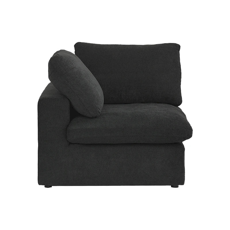 160 Modernes Leinenpolsterung 4-teiliges Ecksofa Minimalismus Commix Daunengefüllte modulare Sofas
