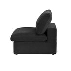 160 Modernes Leinenpolsterung 4-teiliges Ecksofa Minimalismus Commix Daunengefüllte modulare Sofas