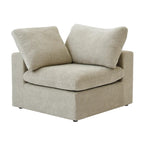 160 Modernes Leinenpolsterung 4-teiliges Ecksofa Minimalismus Commix Daunengefüllte modulare Sofas