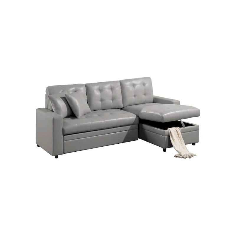 Poundex Umwandelbares Schlafsofa mit Stauraum