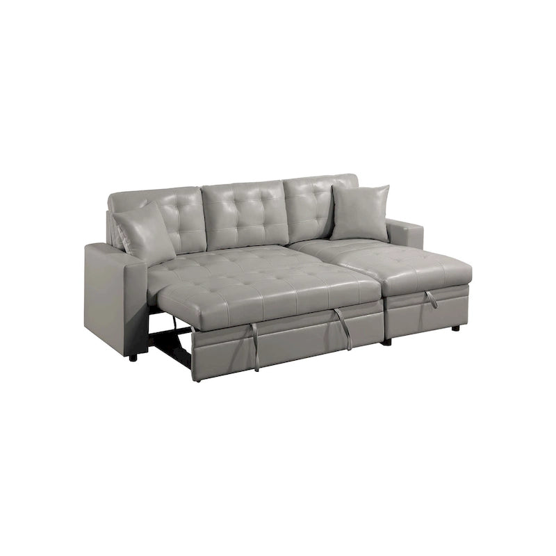 Poundex Umwandelbares Schlafsofa mit Stauraum