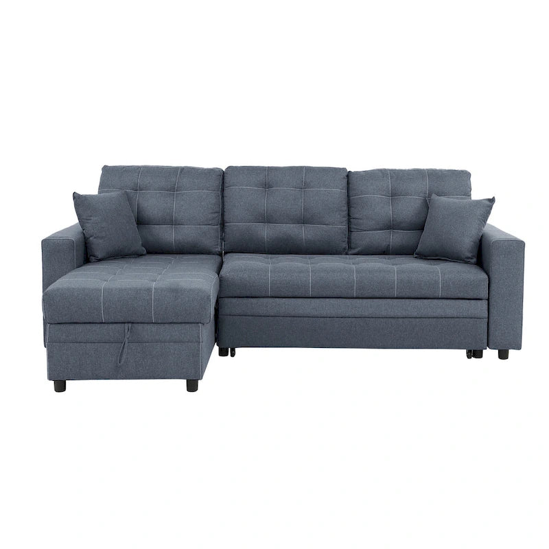 Poundex Umwandelbares Schlafsofa mit Stauraum