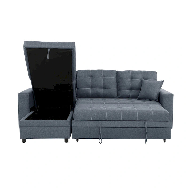 Poundex Umwandelbares Schlafsofa mit Stauraum