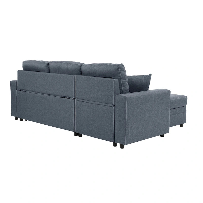 Poundex Umwandelbares Schlafsofa mit Stauraum