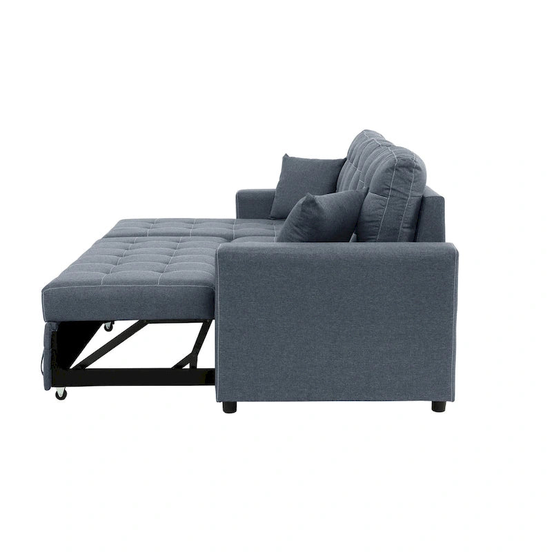 Poundex Umwandelbares Schlafsofa mit Stauraum