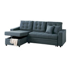 Poundex Umwandelbares Schlafsofa mit Stauraum