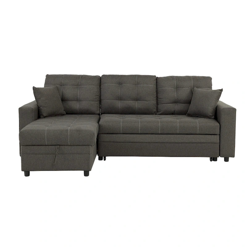 Poundex Umwandelbares Schlafsofa mit Stauraum