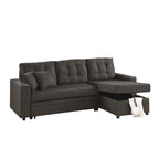 Poundex Umwandelbares Schlafsofa mit Stauraum
