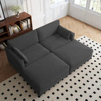 88 Umwandelbares größeres modulares Ecksofa-Set