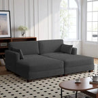 88 Umwandelbares größeres modulares Ecksofa-Set