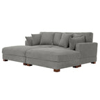 88 Umwandelbares größeres modulares Ecksofa-Set