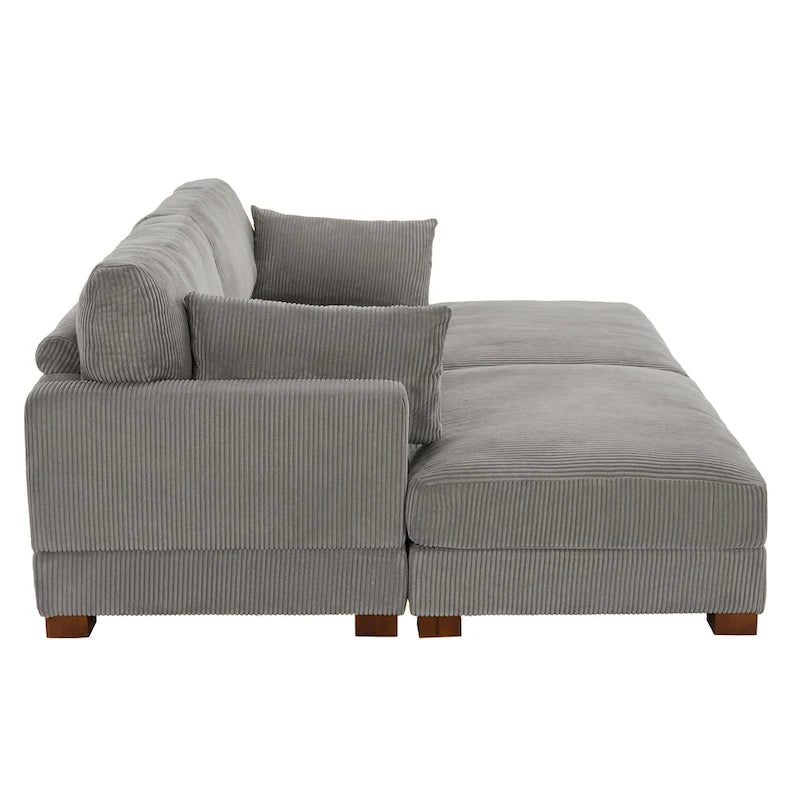 88 Umwandelbares größeres modulares Ecksofa-Set