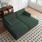 88 Umwandelbares größeres modulares Ecksofa-Set