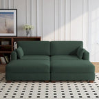 88 Umwandelbares größeres modulares Ecksofa-Set