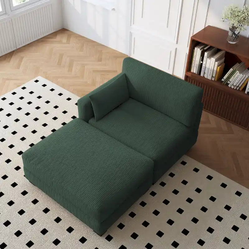 88 Umwandelbares größeres modulares Ecksofa-Set
