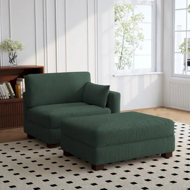 88 Umwandelbares größeres modulares Ecksofa-Set