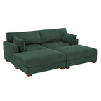 88 Umwandelbares größeres modulares Ecksofa-Set