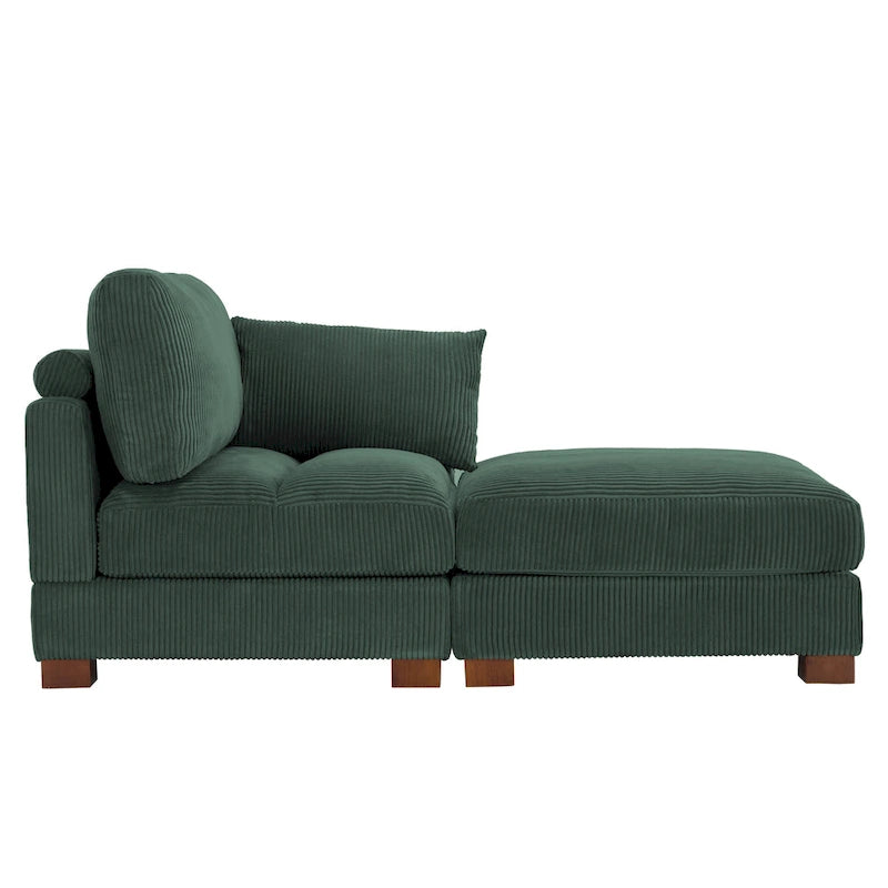 88 Umwandelbares größeres modulares Ecksofa-Set