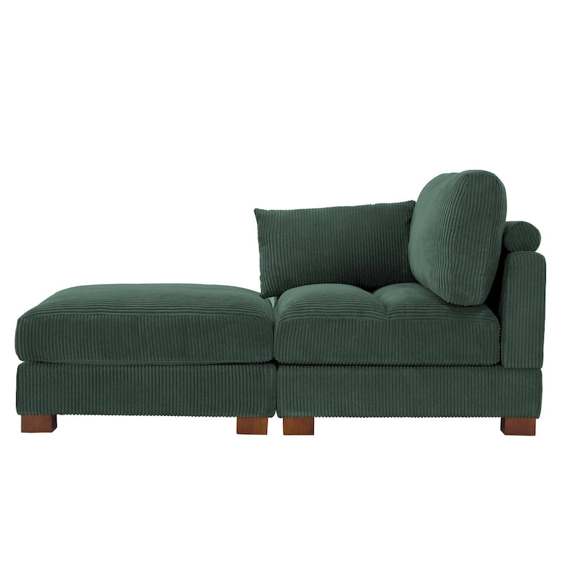 88 Umwandelbares größeres modulares Ecksofa-Set