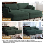 88 Umwandelbares größeres modulares Ecksofa-Set