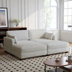 88 Umwandelbares größeres modulares Ecksofa-Set