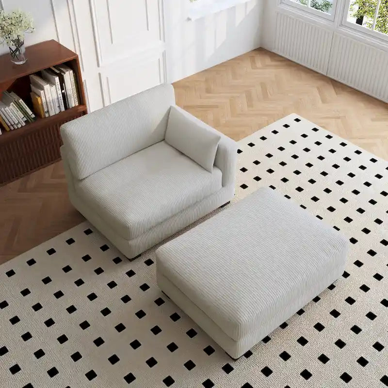 88 Umwandelbares größeres modulares Ecksofa-Set