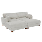 88 Umwandelbares größeres modulares Ecksofa-Set