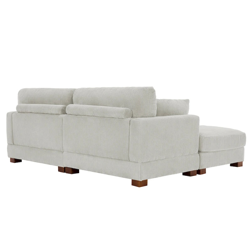 88 Umwandelbares größeres modulares Ecksofa-Set