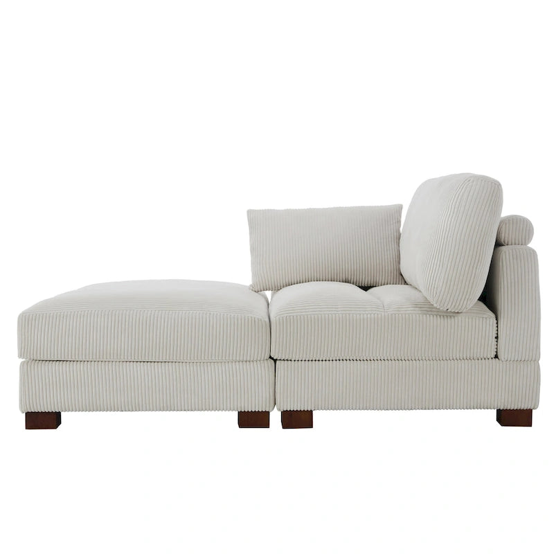 88 Umwandelbares größeres modulares Ecksofa-Set