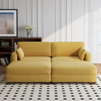 88 Umwandelbares größeres modulares Ecksofa-Set