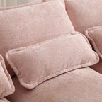Schnittsofa Cloud Couch für Wohnzimmer, modernes Chenille-/Bouclé-U-förmiges Sofa, bequemes modulares Schlafsofa mit doppelter Recamiere