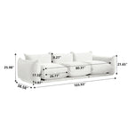 Modulare Polster-Ecksofas aus Chenille-Stoff Loungesofas