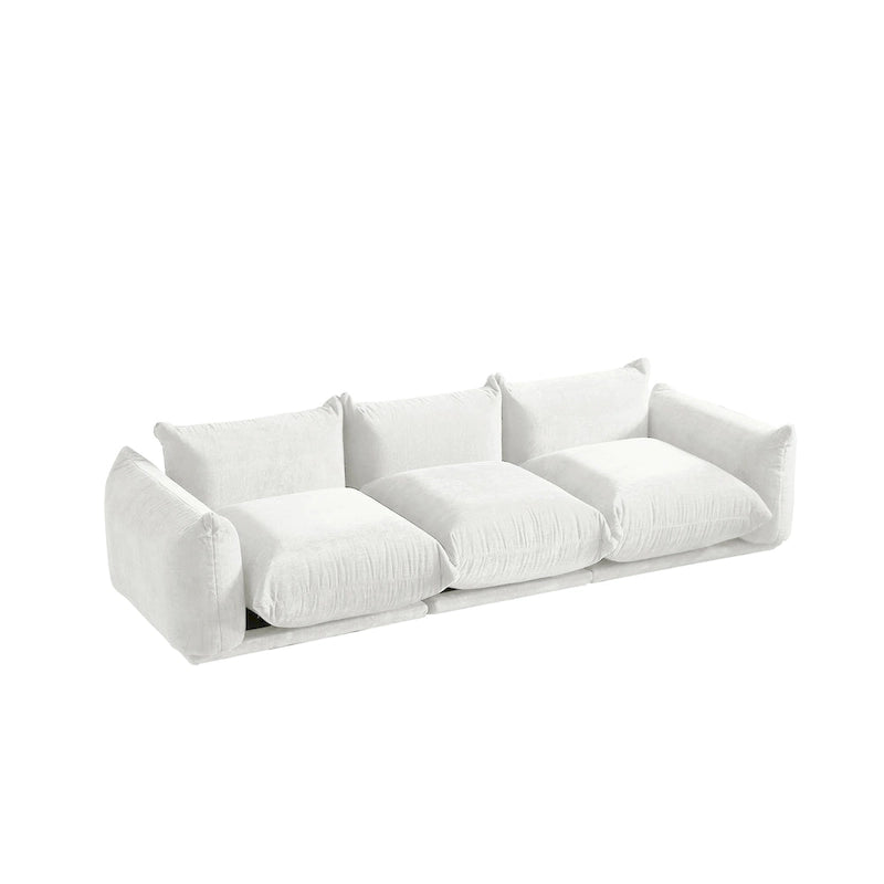 Modulare Polster-Ecksofas aus Chenille-Stoff Loungesofas