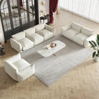 Modulare Polster-Ecksofas aus Chenille-Stoff Loungesofas
