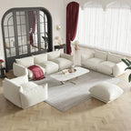 Modulare Polster-Ecksofas aus Chenille-Stoff Loungesofas