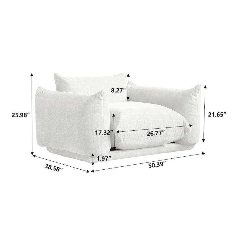 Modulare Polster-Ecksofas aus Chenille-Stoff Loungesofas