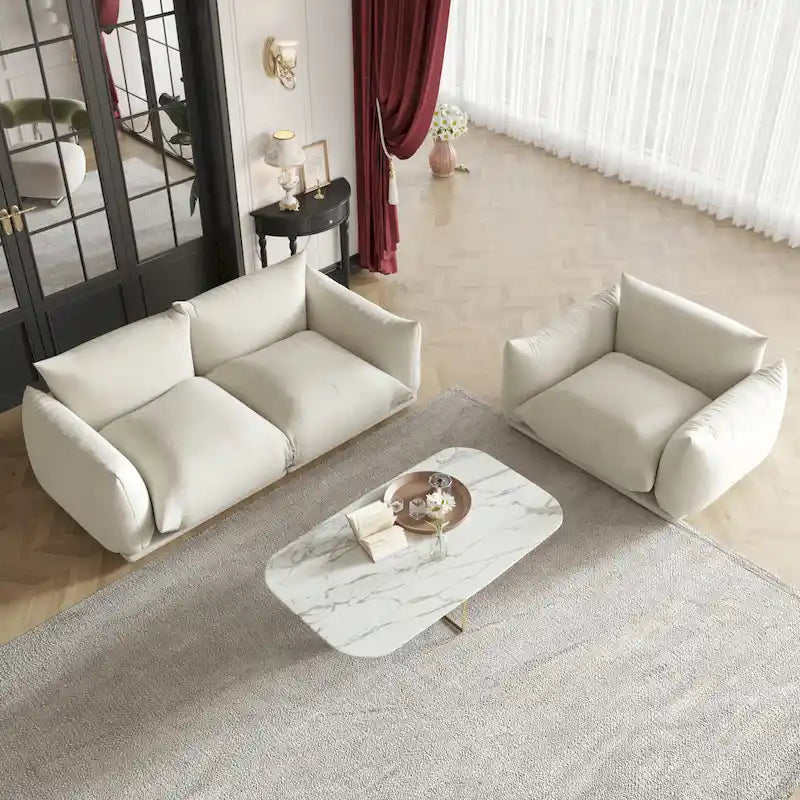 Modulare Polster-Ecksofas aus Chenille-Stoff Loungesofas